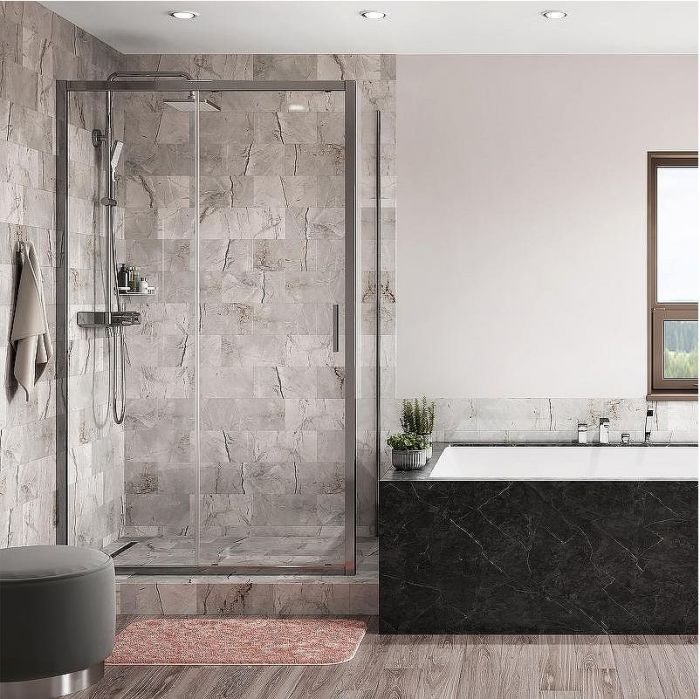 Душевой уголок WasserKRAFT Main 120x100 41S10 профиль Хром стекло прозрачное