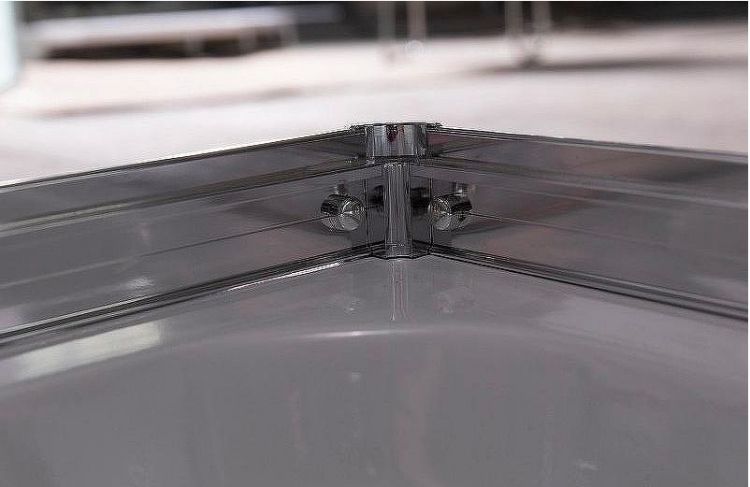 Душевой уголок Esbano ESR-8021 120x80 ESUGR8021 профиль Хром стекло рифленое