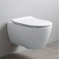 Унитаз Scarabeo Glam 5201/TW подвесной цвет Белый без сиденья