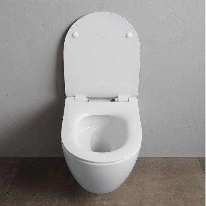 Унитаз Scarabeo Glam 5201/TW подвесной цвет Белый без сиденья