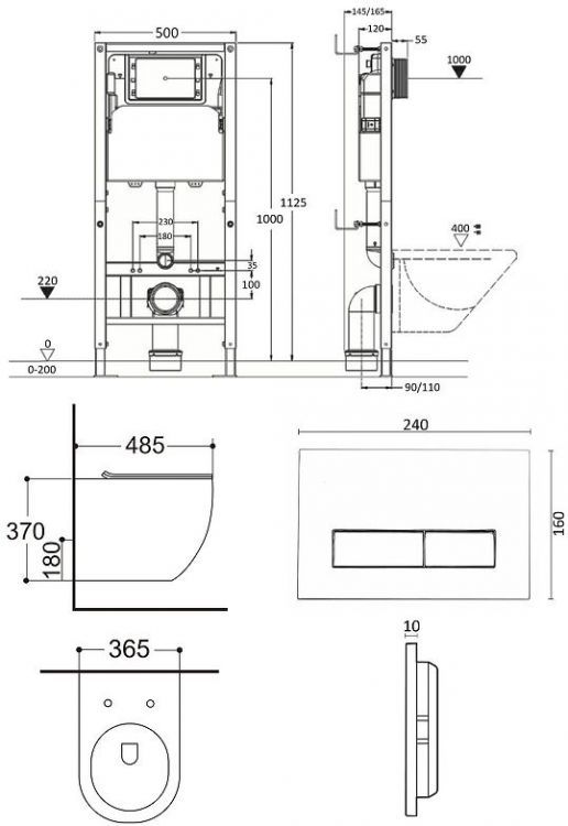 Комплект унитаза с инсталляцией Agger ATI09150+APB288 цвет Белый с сиденьем Микролифт и клавишей смыва цвет Белый глянцевый Комплект унитаза с инсталляцией Agger ATI09150+APB288 цвет Белый с сиденьем Микролифт и клавишей смыва цвет Белый глянцевый