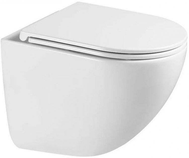 Унитаз Sintesi SIN-TS-ELL-153 подвесной цвет Белый матовый с сиденьем Микролифт Унитаз Sintesi SIN-TS-ELL-153 подвесной цвет Белый матовый с сиденьем Микролифт