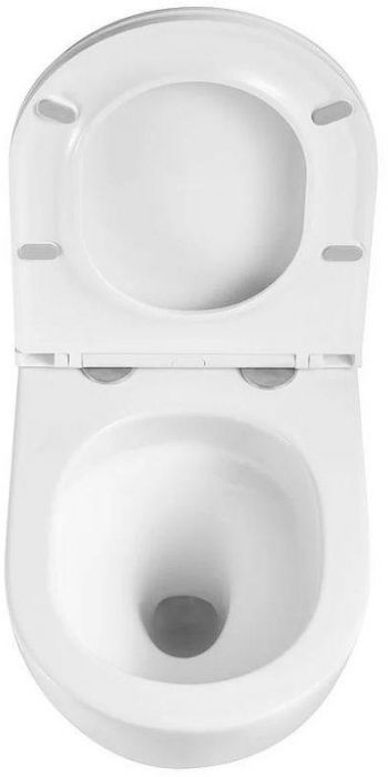 Унитаз Sintesi SIN-TS-ELL-153 подвесной цвет Белый матовый с сиденьем Микролифт