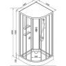 Душевая кабина Avacan 100 EM1510N без гидромассажа