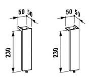 Набор ножек Laufen Lb3, хром, 4.3614.1.068.004.1