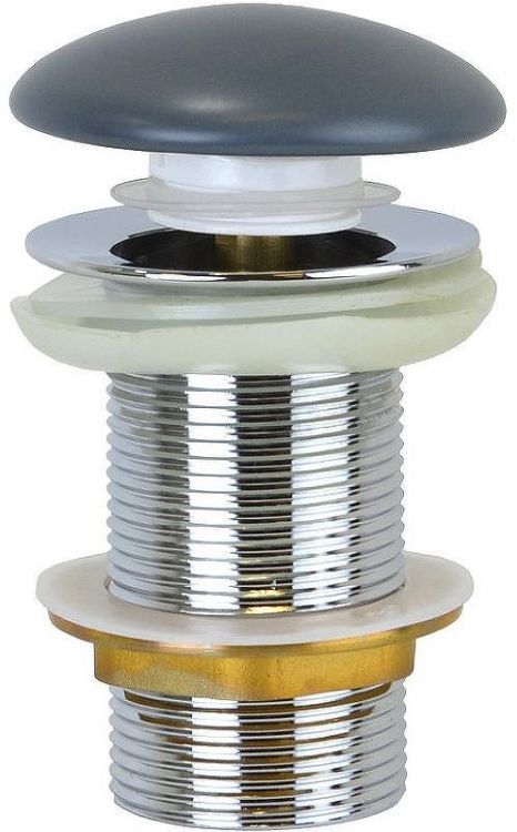 Донный клапан Bronze de Luxe 1002DGM click-clack Темно-серый Донный клапан Bronze de Luxe 1002DGM click-clack Темно-серый