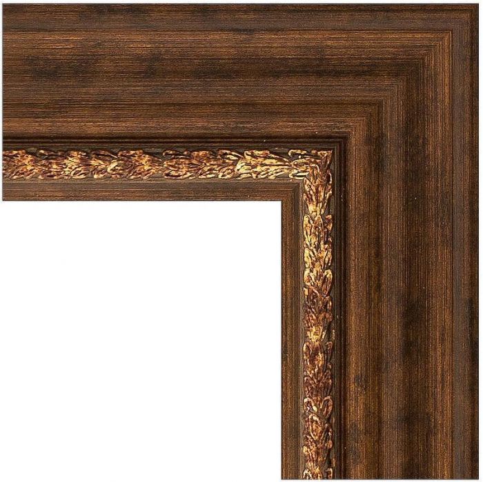 Зеркало Evoform Exclusive-G 106х106 BY 4449 с гравировкой в багетной раме - Римская бронза 88