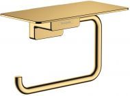 Hansgrohe AddStoris Держатель т/б с полкой, цвет: полированное золото