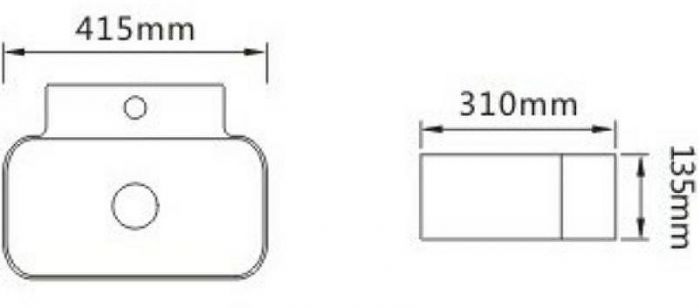 Раковина SantiLine 45 SL-2002 Белая