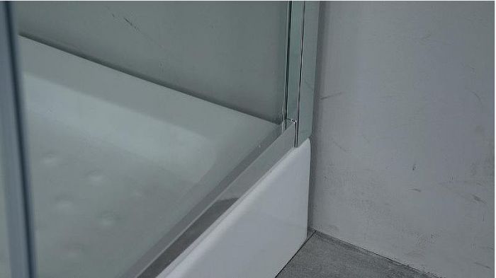 Душевой уголок Timo TL 100х100 TL-1102R профиль Хром стекло прозрачное с рисунком