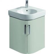 Тумба под раковину угловая Geberit Renova Nr.1 Comprimo, 69x49, светло-серый матовый [862151000]