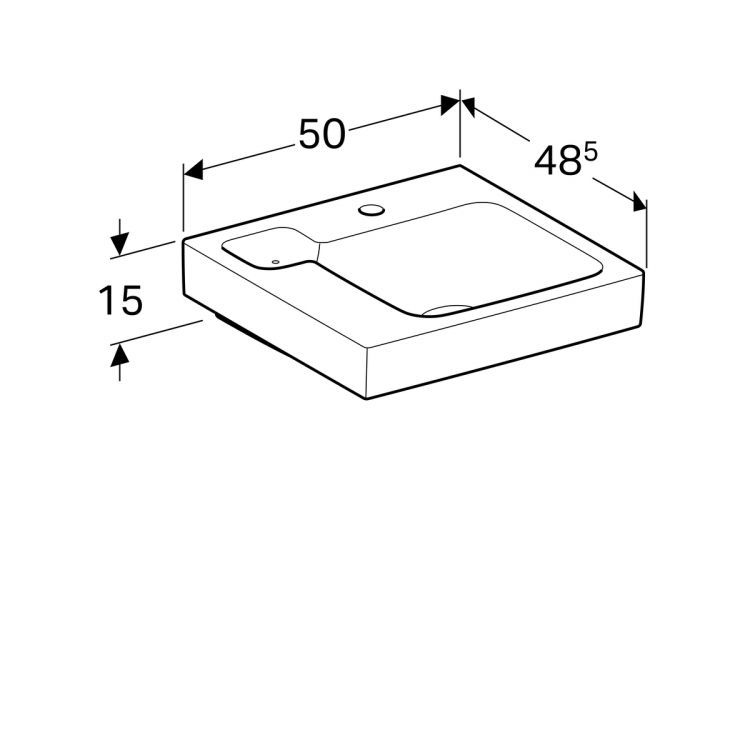 Раковина Geberit iCon, 124150000