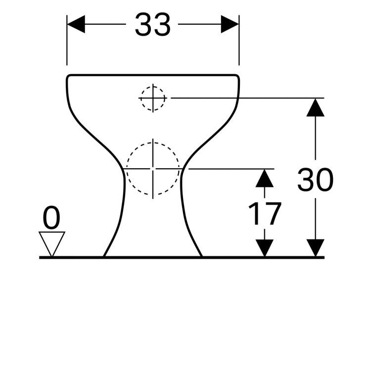 Унитаз Geberit Bambini напольный для детей 6л, горизонтальный выпуск [211500000]