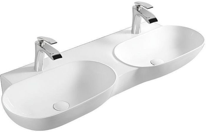 Раковина SantiLine 120 SL-2113 двойная Белая