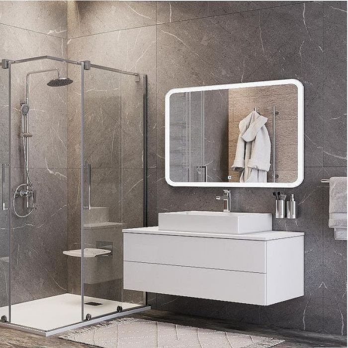 Зеркало Bond Cube 120x80 M39ZE-12080 с подсветкой с сенсорным выключателем