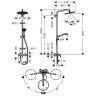 Hansgrohe Croma Select 280 SHP Душевая система, верхний душ 28см, с ручным душем и однорычажным смесителем, цвет: хром