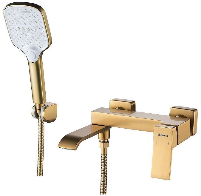 Смеситель для ванны Shevanik S4002G цвет Золотой сатин Смеситель для ванны Shevanik S4002G цвет Золотой сатин