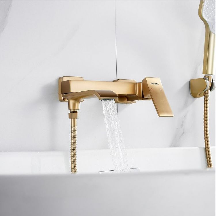 Смеситель для ванны Shevanik S4002G цвет Золотой сатин Смеситель для ванны Shevanik S4002G цвет Золотой сатин