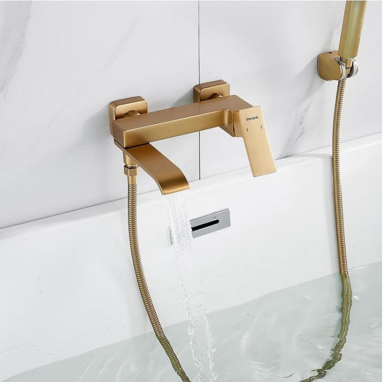 Смеситель для ванны Shevanik S4002G цвет Золотой сатин Смеситель для ванны Shevanik S4002G цвет Золотой сатин