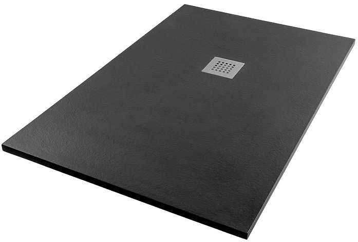 Душевой поддон из искусственного камня Starohome Solid 140х90 1237838 цвет Черный матовый