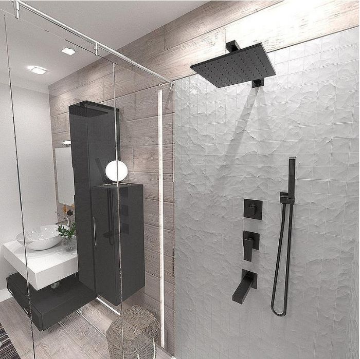 Переключатель потоков Paini Dax-R 84PZ471 Черный матовый