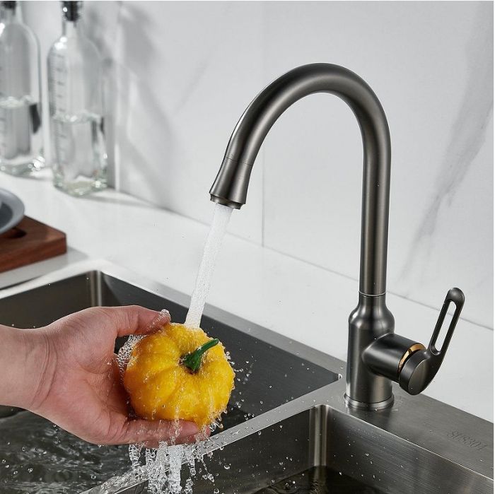 Смеситель для кухни Raffine F103T цвет Оружейная сталь