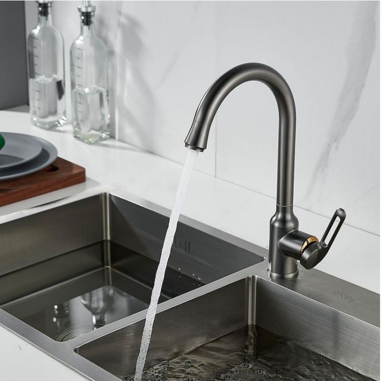 Смеситель для кухни Raffine F103T цвет Оружейная сталь