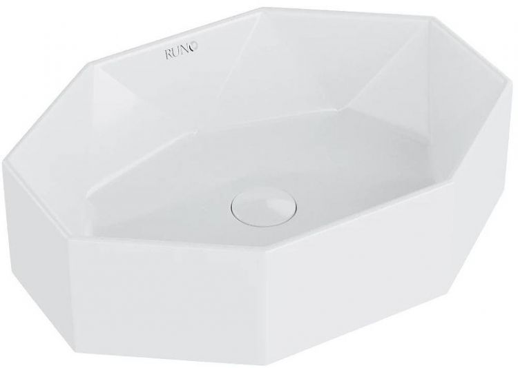 Раковина-чаша Runo Cristallo 50 00-00002560 Белая