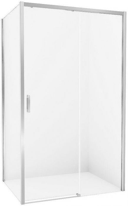 Душевой уголок New Trendy Prime Chrome 120х90 R D-0303A/D-0124B профиль Хром стекло прозрачное