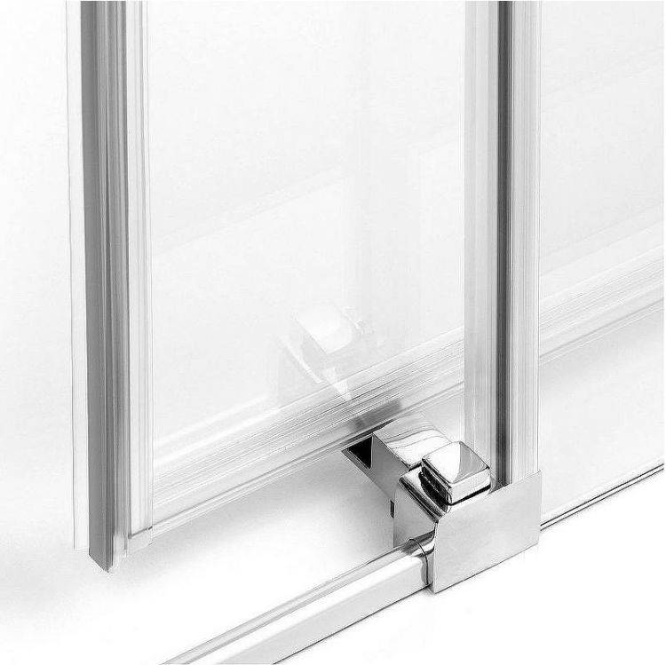 Душевой уголок New Trendy Prime Chrome 120х90 R D-0303A/D-0124B профиль Хром стекло прозрачное