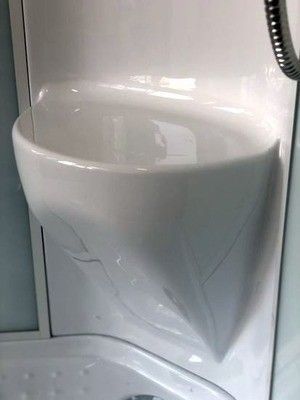 Душевая кабина Royal Bath RB 90HP7-WT-CH (белое/прозрачное)