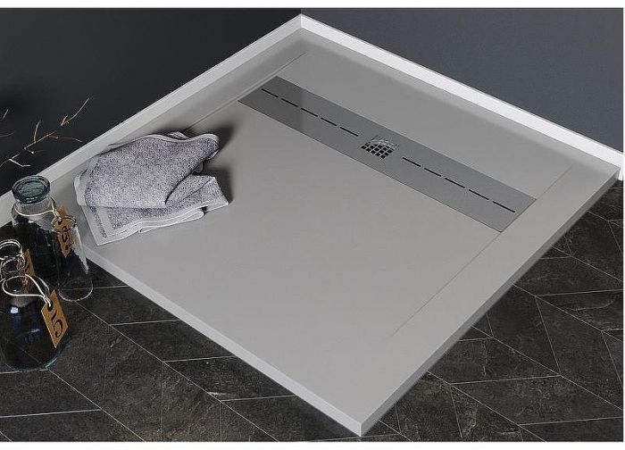 Душевой поддон из искусственного камня Aquanet Delight 90x90 258882 Серый