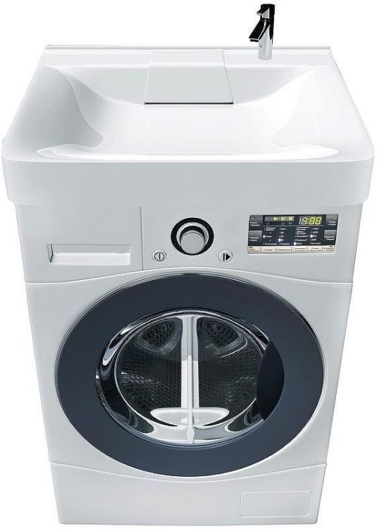 Раковина Marka One Laundry 600 на стиральную машину Белая