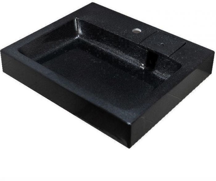 Раковина Stella Polar Солярис 60 SP-00001339 на стиральную машину Черный металлик