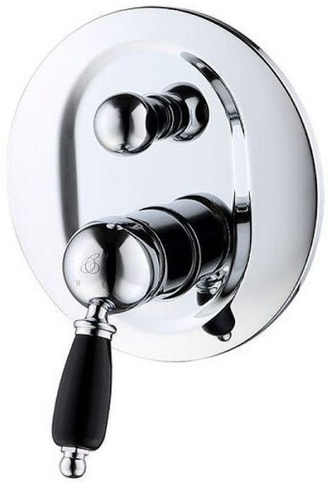 Смеситель для душа Caprigo Adria-Uno Black Edition 02B-551-crm Хром
