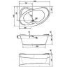 Акриловая ванна Kolpa San Lulu 170х110 R 597370 без гидромассажа