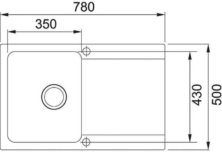 Кухонная мойка Franke Orion OID 611-78 114.0443.359 Оникс