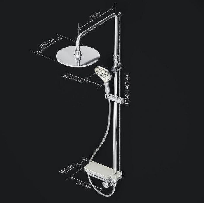 Душевая система AM.PM Like F0780700 Хром