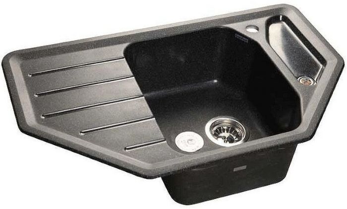 Кухонная мойка GranFest Corner GF-C800E Черная