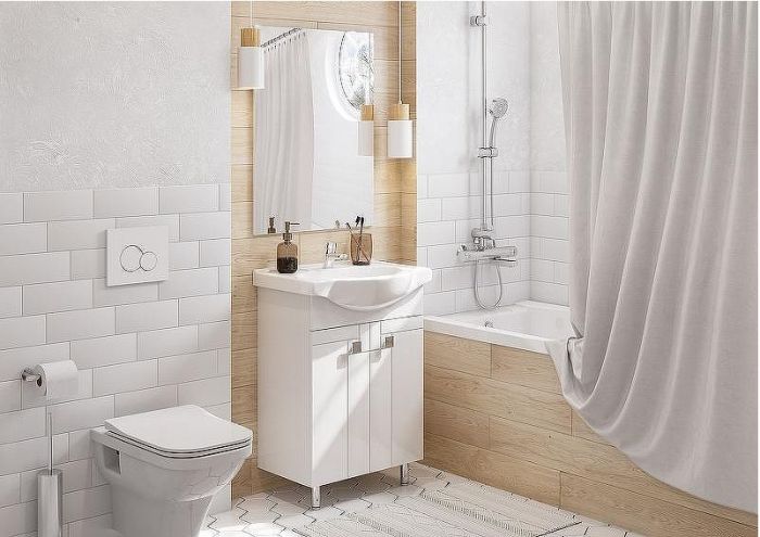 Тумба под раковину Aquaton Фиджи 60 1A179601FG010 Белая глянцевая
