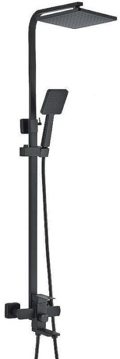 Душевая система WesnaArt Kubus KUB13-314Black Черная матовая