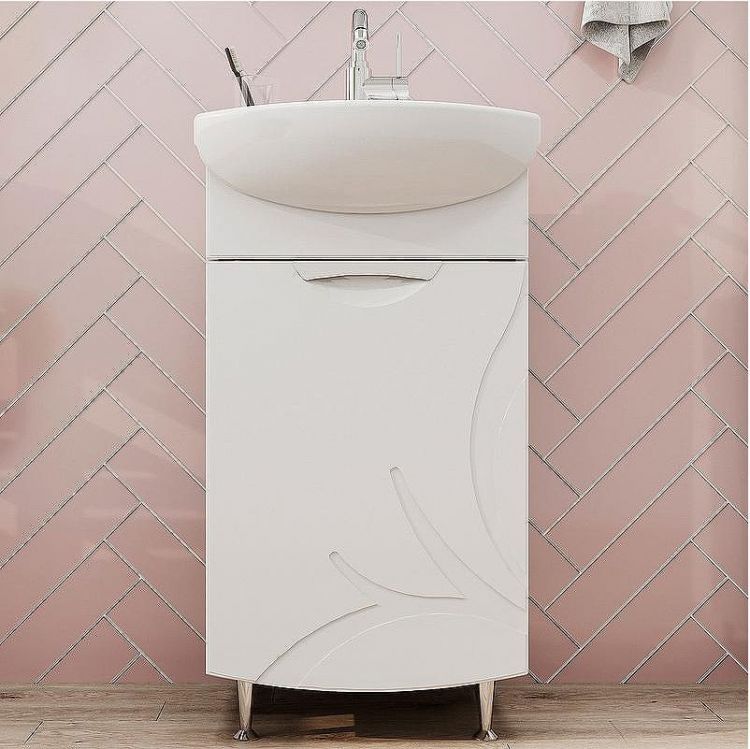 Тумба под раковину Volna Adel 45.1D tnADEL45.1D-01 Белая