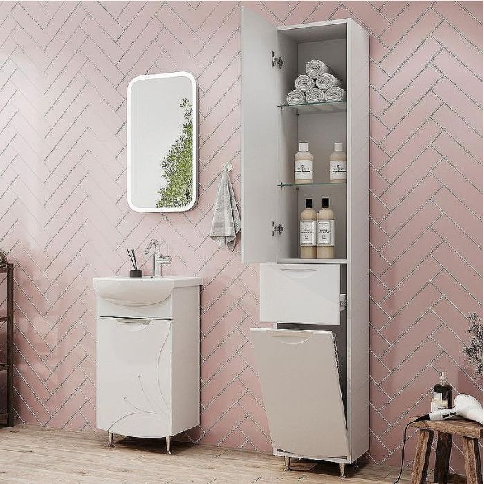 Тумба под раковину Volna Adel 45.1D tnADEL45.1D-01 Белая