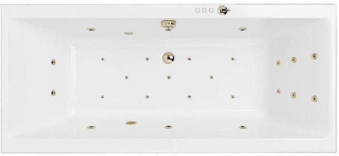 Акриловая ванна Excellent Pryzmat Slim 180x80 WAEX.PRY18S.ULTRA.BR с гидромассажем