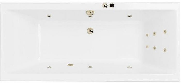 Акриловая ванна Excellent Pryzmat Slim 180x80 WAEX.PRY18S.LINE.BR с гидромассажем