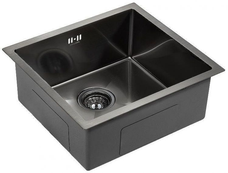 Кухонная мойка Paulmark Gerberg 48 Uni PM254844-GM Вороненая сталь