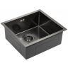 Кухонная мойка Paulmark Gerberg 48 Uni PM254844-GM Вороненая сталь