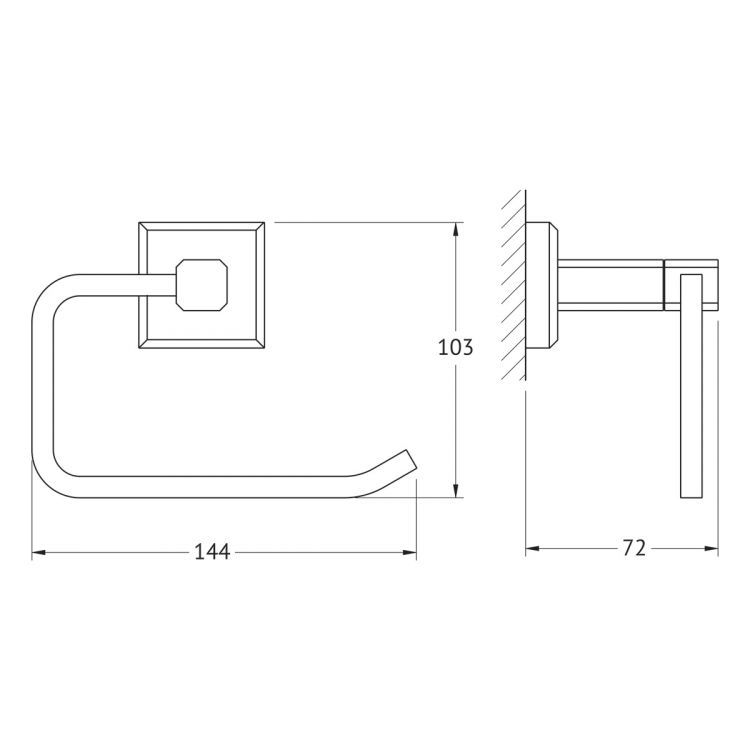 Держатель туалетной бумаги 9916 Держатель туалетной бумаги 9916
