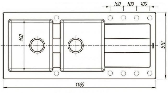 Кухонная мойка Florentina Комби-1160 21.415.E1160.107 Песочная