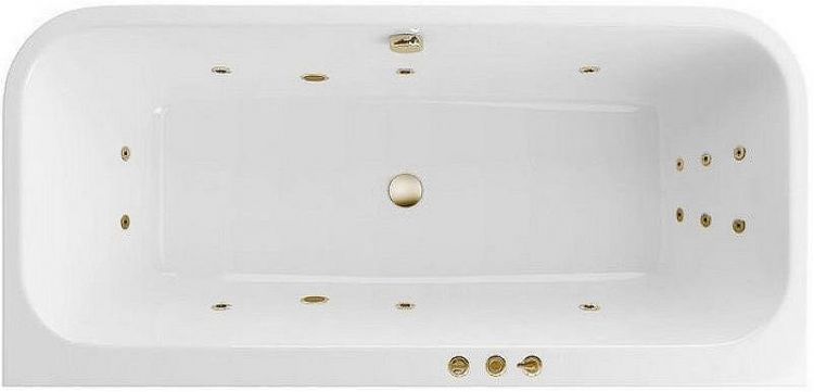 Акриловая ванна Excellent Arana 180x85 WAEX.ARA18.SMART.BR с гидромассажем